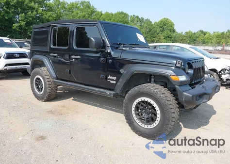 2018 Jeep Wrangler Unlimited Sport S 4X4 z USA, uszkodzony, nr VIN 1C4HJXDG7JW154672